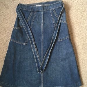 Vintage madewell denim wrap skirt